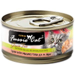 Fussie Cat Premium Tuna with Prawns Canned 24/2.82oz Fussie Cat, Premium, Tuna, Canned, prawns